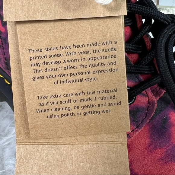 New Dr. Martens 1460 Pascal Tie Dye Suede Leather Lace up Boots - Picture 5 of 11
